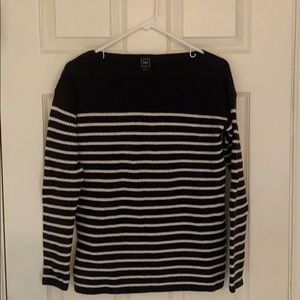 GAP NWT Blue & White Striped Cotton Sweater - SZ S
